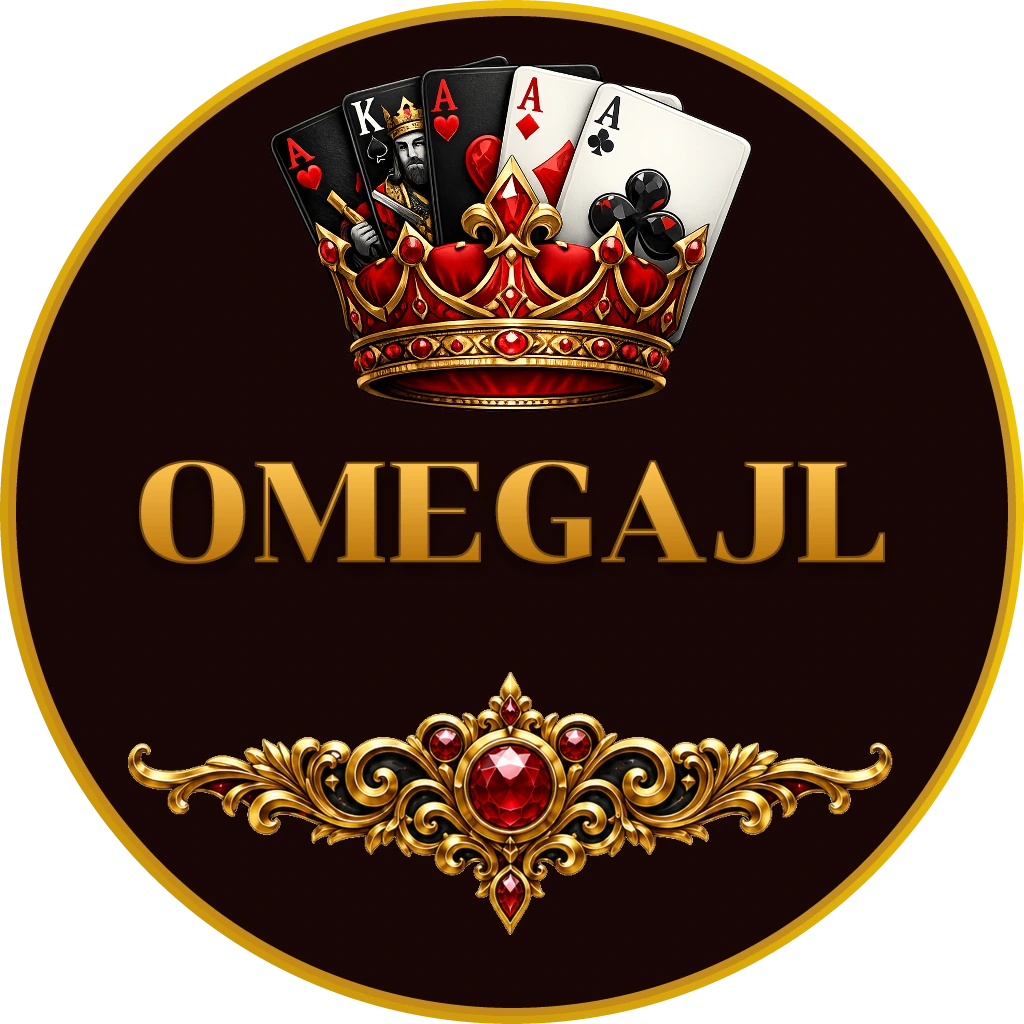 Confident casino dealer holding playing cards in a vibrant gaming atmosphere representing live casino action at OMEGAJL for players in the Philippines